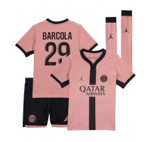 Paris Saint-Germain Bradley Barcola #29 Koszulka Trzecia dzieci 2024-25 Krótki Rękaw (+ krótkie spodenki)